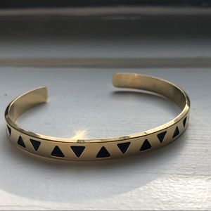 Gold cuff bracelet